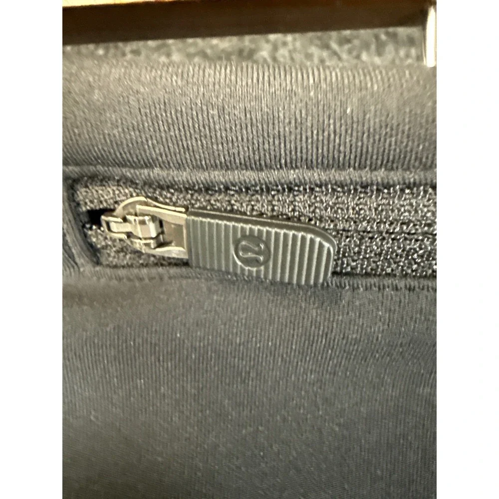 Lululemon Pace Rival Crop 22" Black Leggings Womens Size 8 Pockets High Rise EUC - Picture 4 of 11